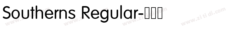 Southerns Regular字体转换 Southerns Regular字体转换